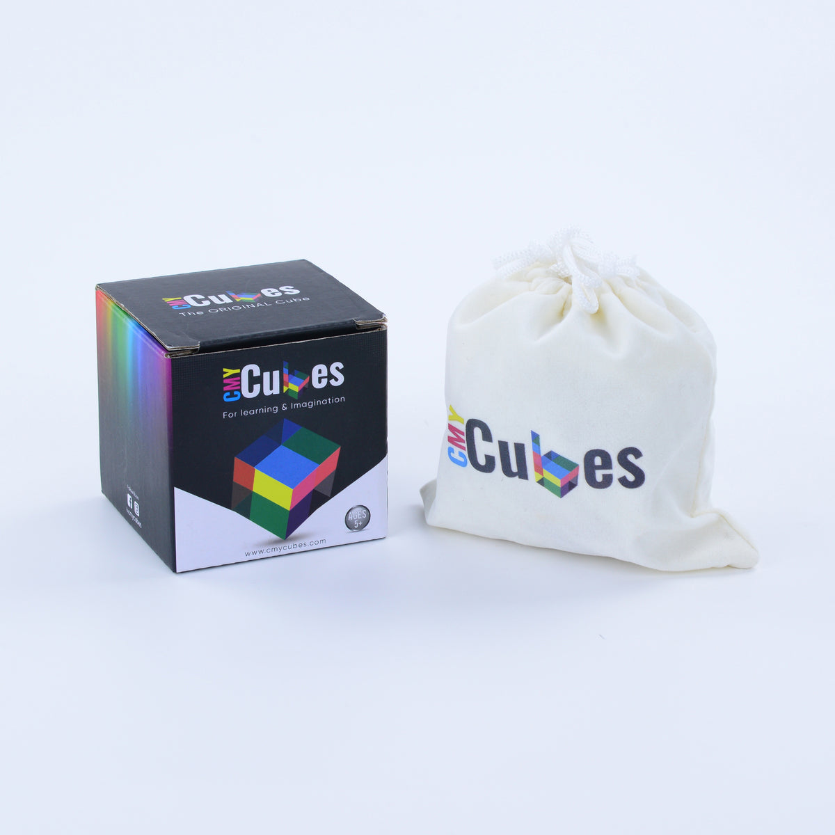 The Original Pack of CMY Cubes arranged together