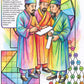 The Nine Chapters Authors colouring page from the Brilliant Minds Ancient Chinese Mathematicians book, shown coloured in