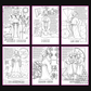 Brilliant Minds Colouring In Series cover: Ancient Chinese Mathematicians, all six printable A4 pages