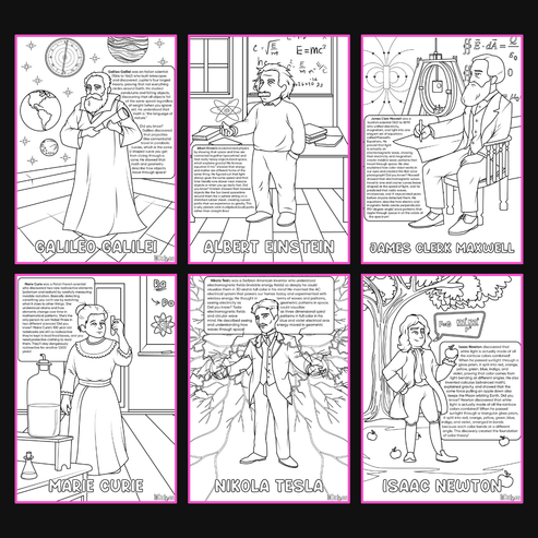 Brilliant Minds Colouring In Series cover: Light, Colour and Physics Masters