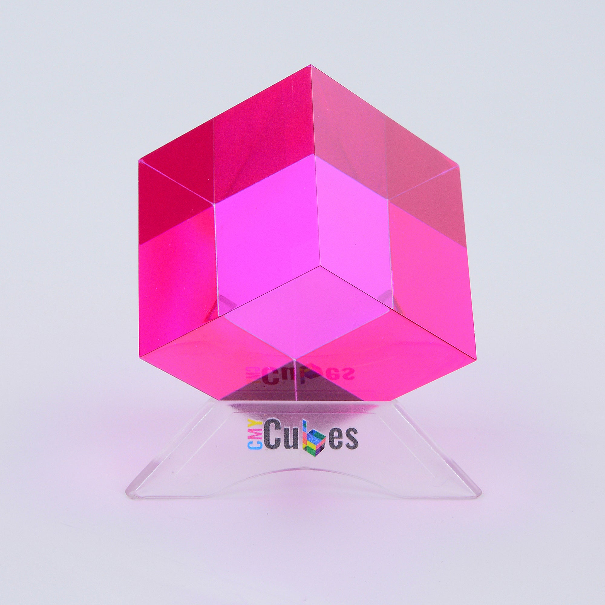 The Cube Stand – Clear Display Stand | CMY Cubes